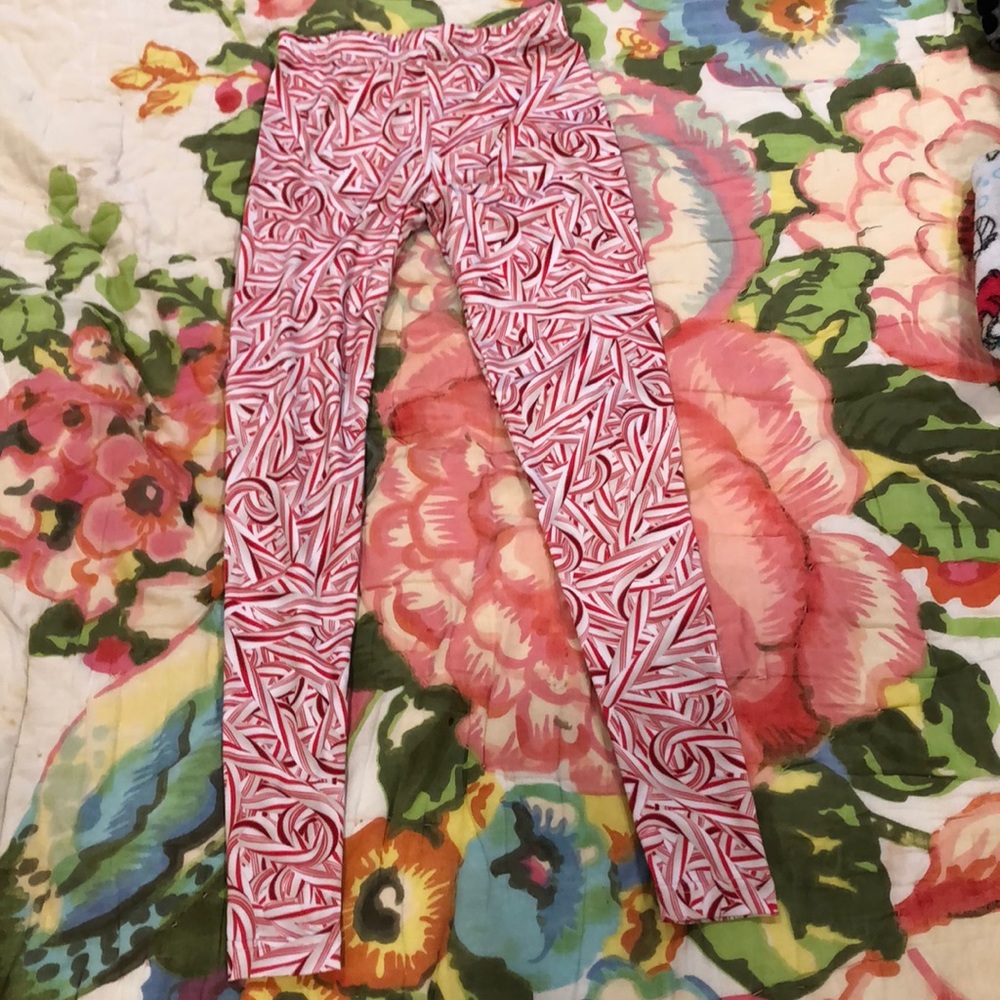 Modern Lux XS Candy Cane leggings